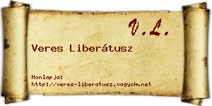 Veres Liberátusz névjegykártya
